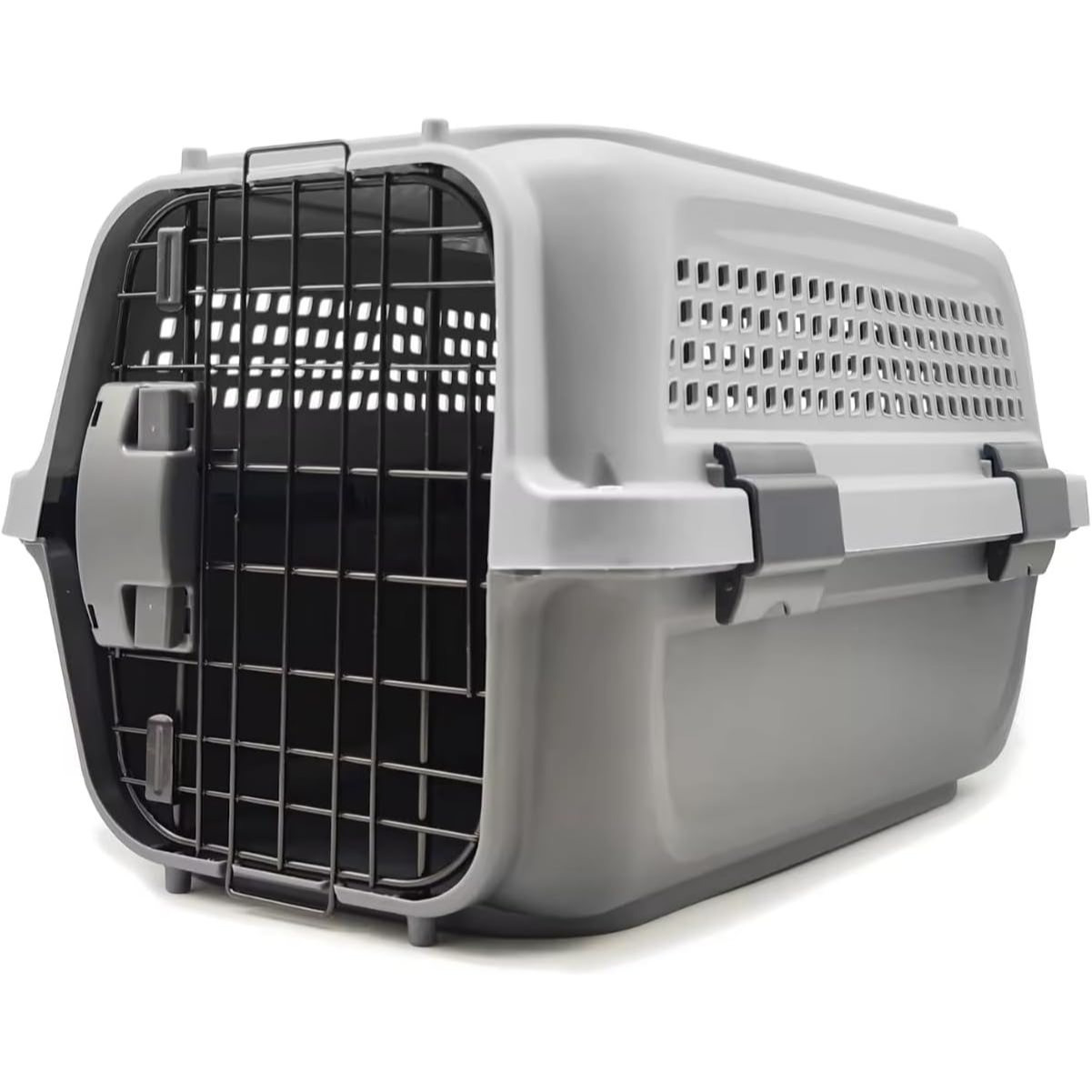 TEMU Transportín Plástico para Perros y Gatos Mascota de Transporte, M 53x33.5x31 cm, Plástico, ,Seguro Color aleatorio