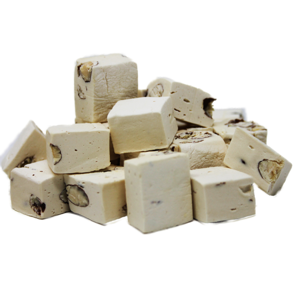 Image of Fudge Nougat With Vanilla Nougat Pralines With Almond Pieces 175g