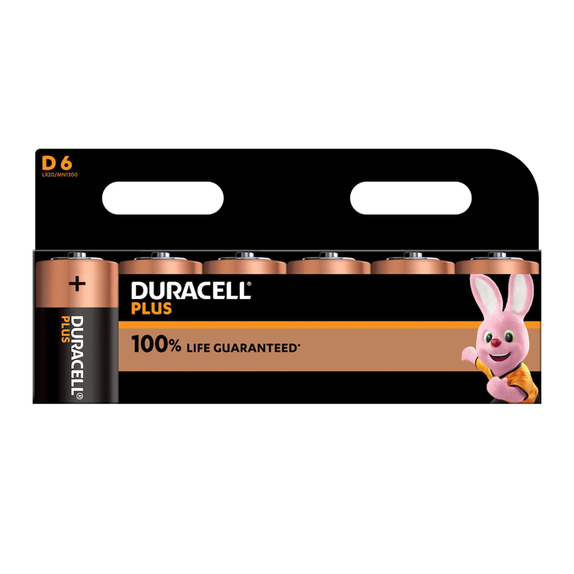 TEMU Duracell Plus D Batteries (6 Pack) Alkaline Power For Everyday Devices, Reliable Performance, Leak Resistant, Ideal For Flashlights, Toys And