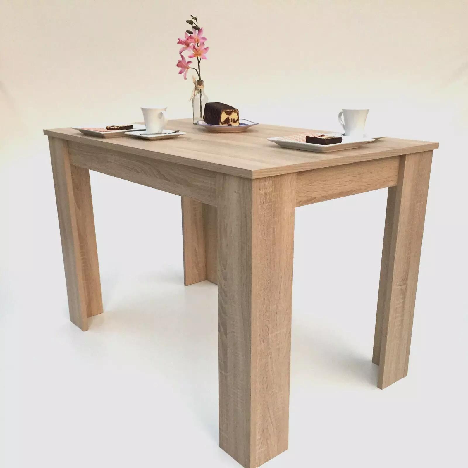 Dining Table, Kitchen Table, Oak Light Sawn, 110x70cm, New