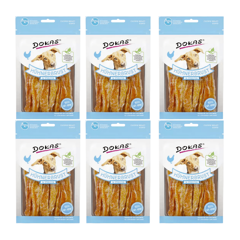 TEMU Snack natural Dokas Tiras de pechuga de pollo para perros