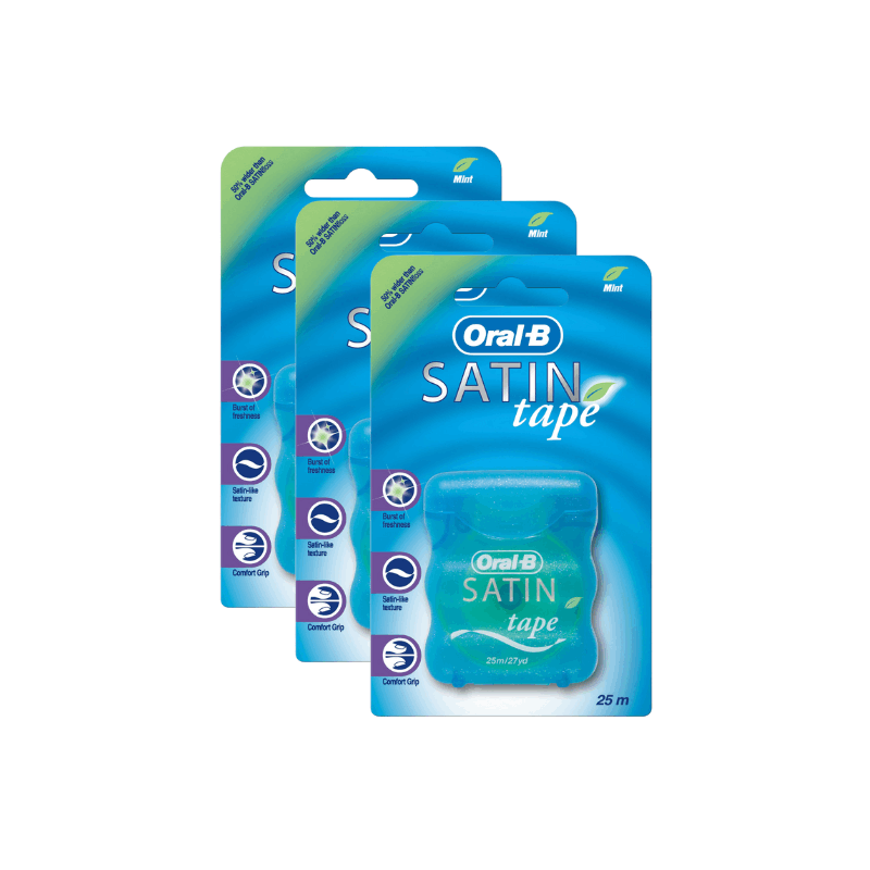 TEMU 3 X Oral- Satin Tape Mint 25m