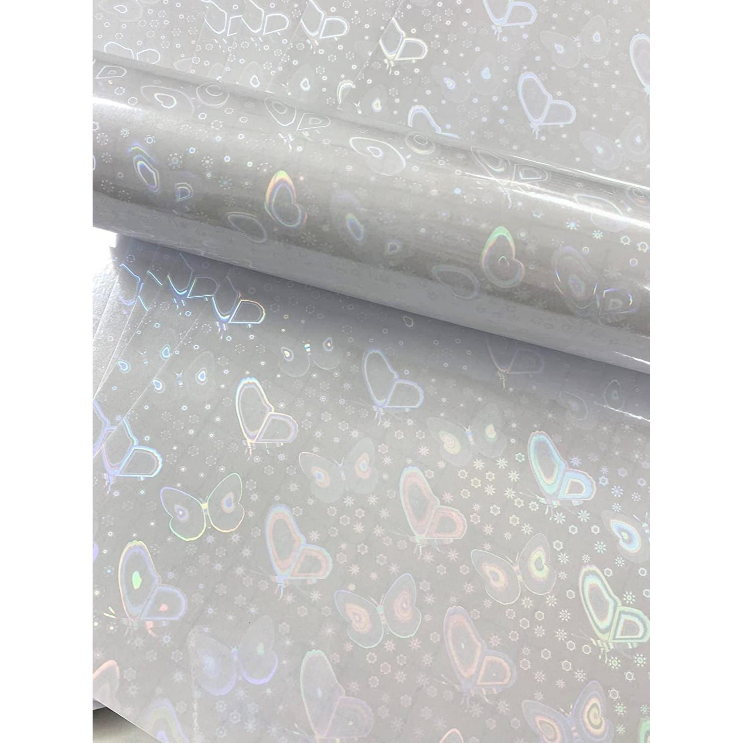 TEMU 10 Sheets Self Adhesive Transparent Holographic Vinyl Overlay Sheets Stickers – Sticker Overlay, Transparent Film, Film, Cold Lamination