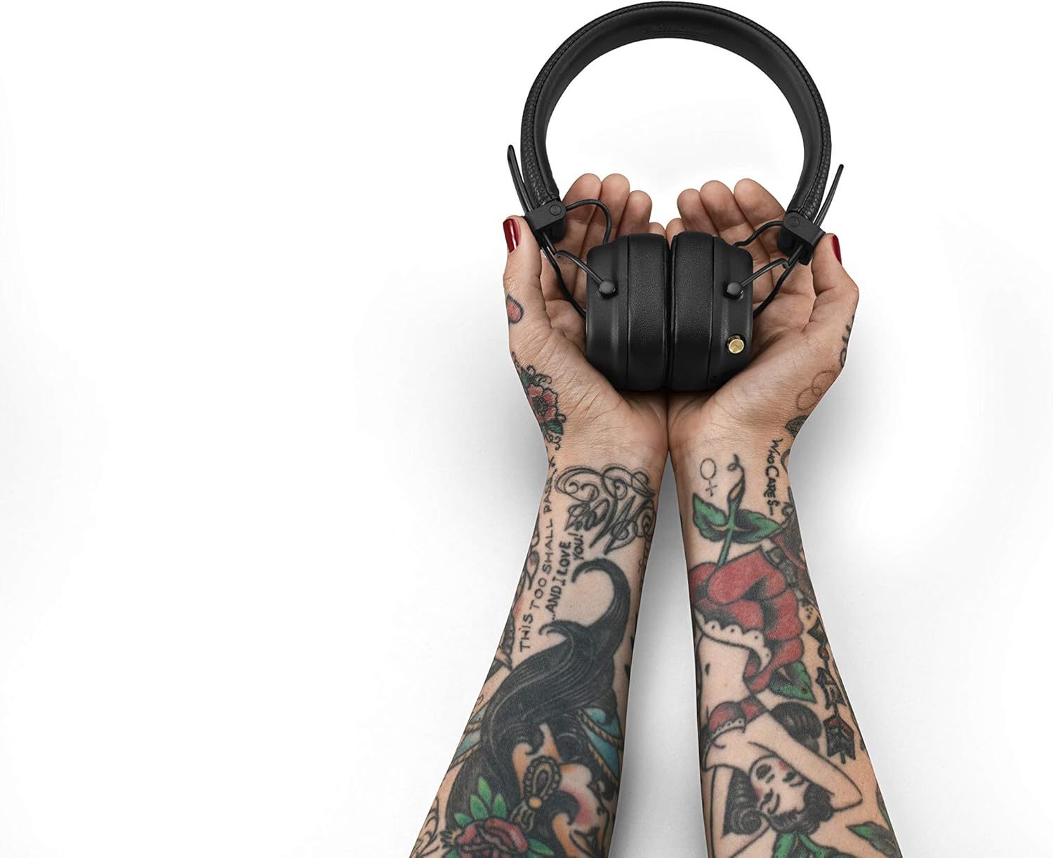 Marshall Major IV On Ear BlueTooth Headphones, Wireless Earphones, Foldable, 80+ Hours Wireless playtime- Black