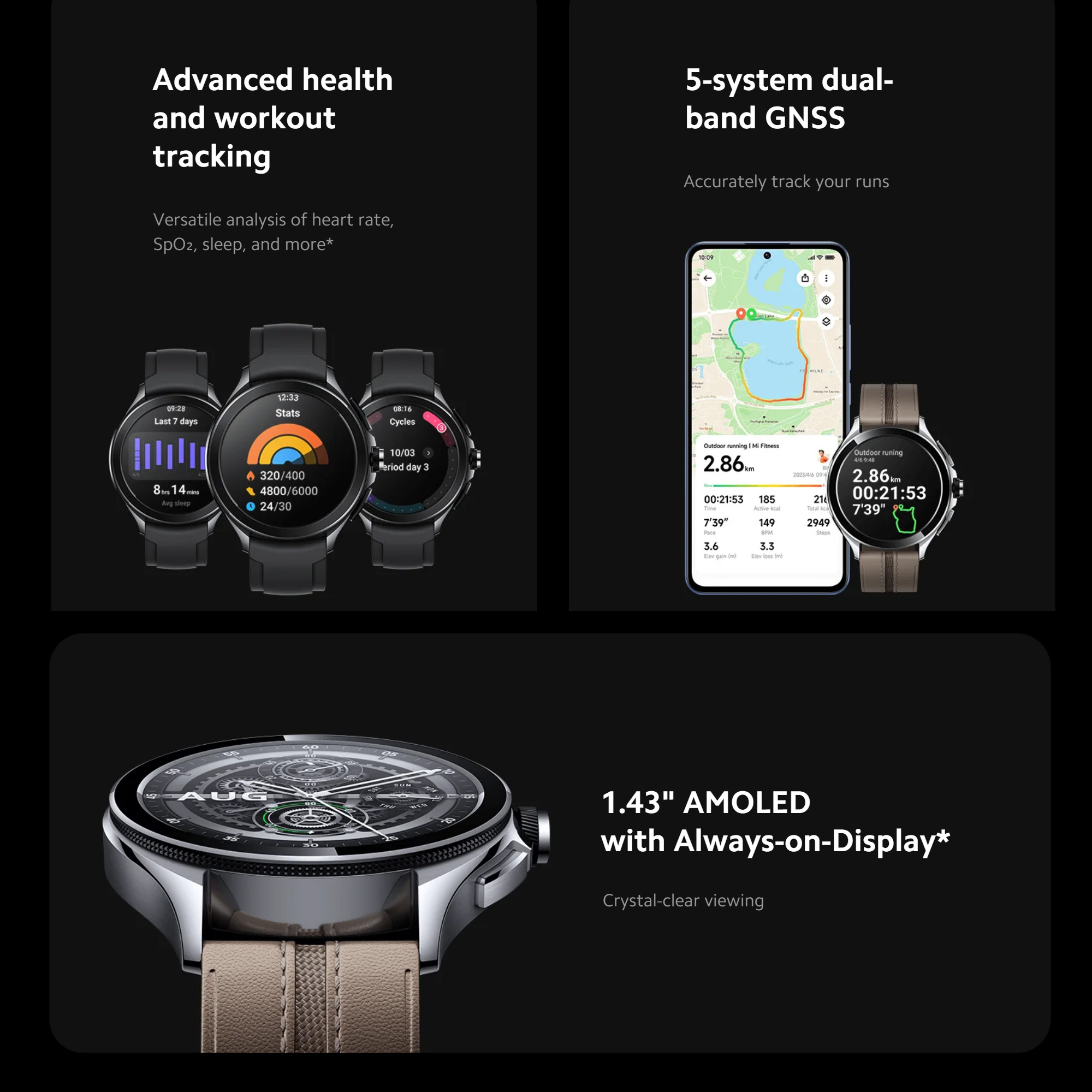 Xiaomi Watch2 Pro –4g Esim Android System, Fitness Tracker, Nfc Payment, 1.43 Amoled, Stainless Steel Case, Advanced Sleep & Health Monitoring, 150+ Sport Modes, Gps, 5atm – Sliver Brown