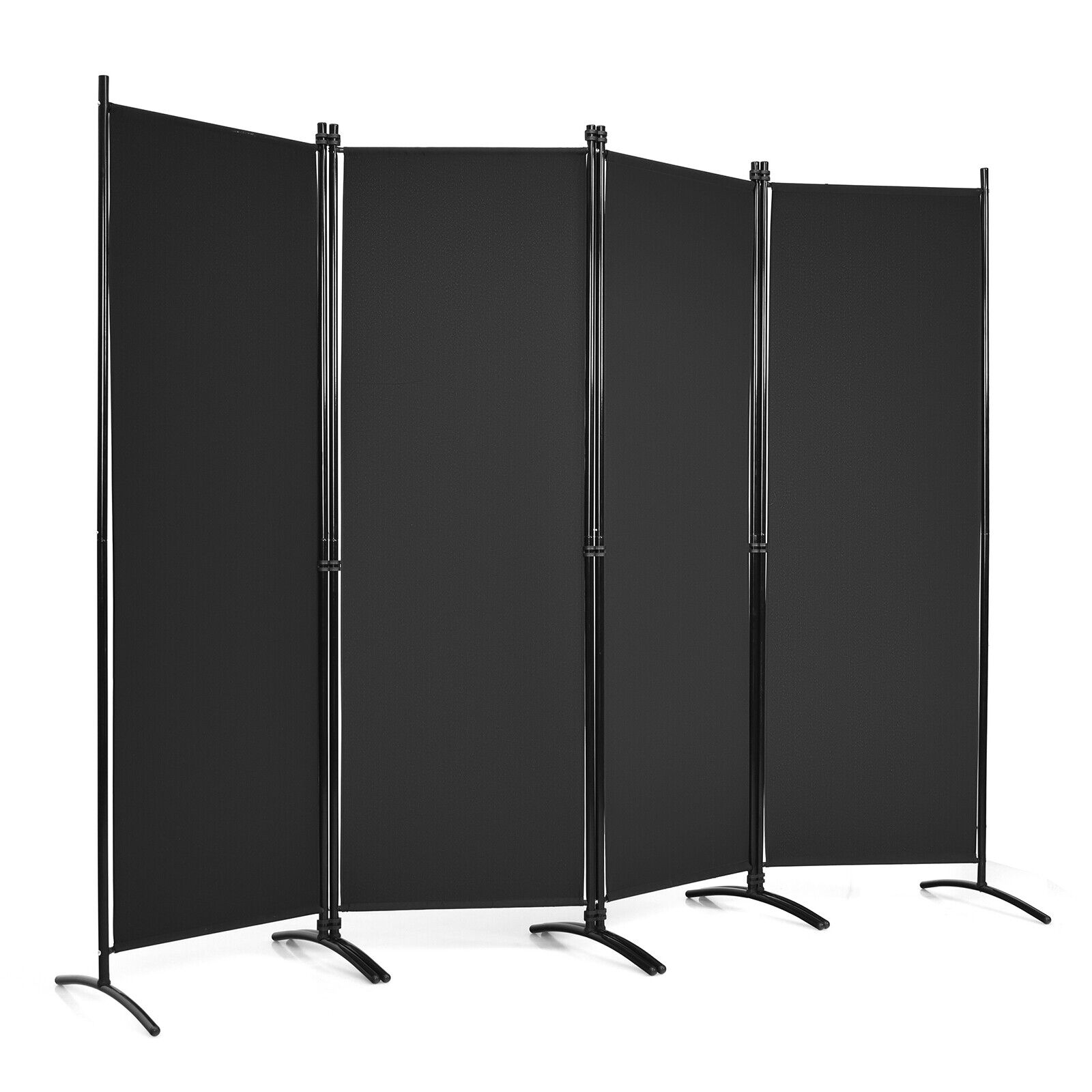   folding room divider 4 panel wall privacy screen   living room