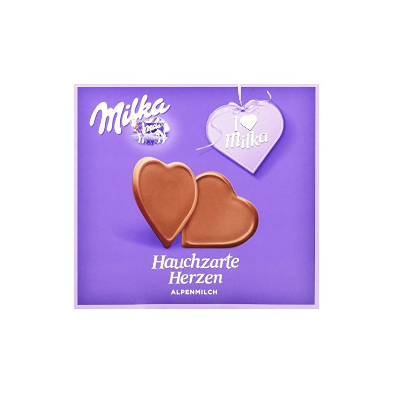 Milka I Love Milka Ultra-delicate Hearts, Softly Melting Sweet, 130g, 5-pack