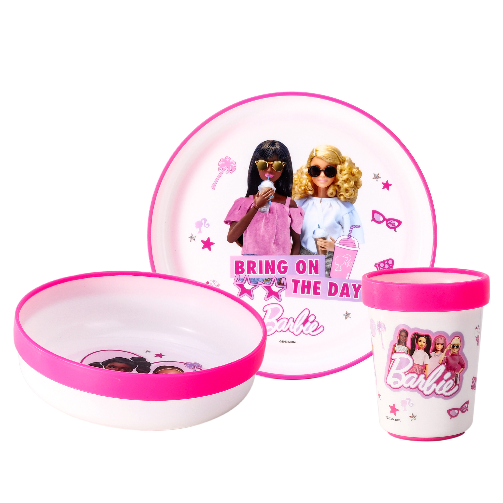 TEMU 3pcs Premium Kids Dinner Tableware Set Plate, Bowl & Tumbler, Bpa Free