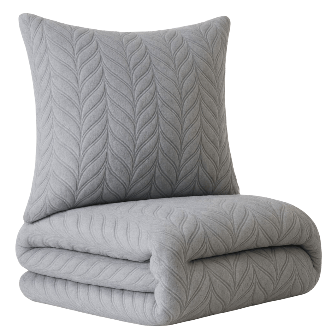 Winter Bedding Teddy Plush Cashmere Touch Fluffy & Cuddly Leaf Embossed Extremely Warm & Soft