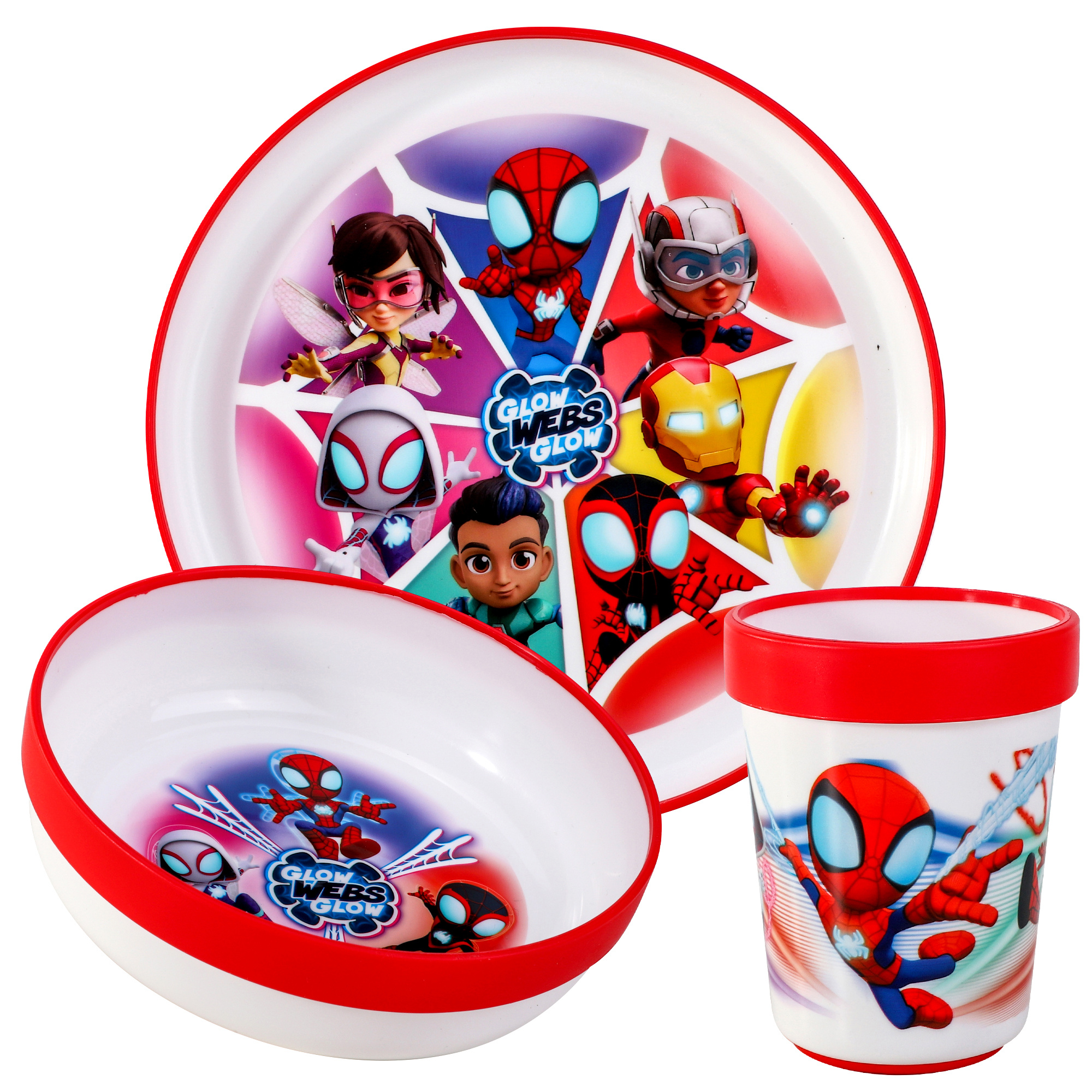 TEMU And His 3pcs Premium Kids Dinner Tableware Set Plate, Bowl & Tumbler, Bpa Free