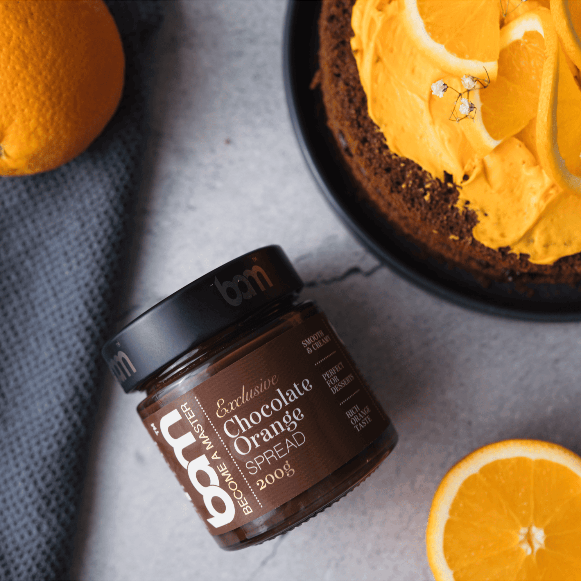 Bam Jaffa Chocolate Orange Spread 200g – Zesty & Smooth Cream For Dessert Lovers – Perfect For Gifting & Indulgence – Sweet Spread – Trending Flavor