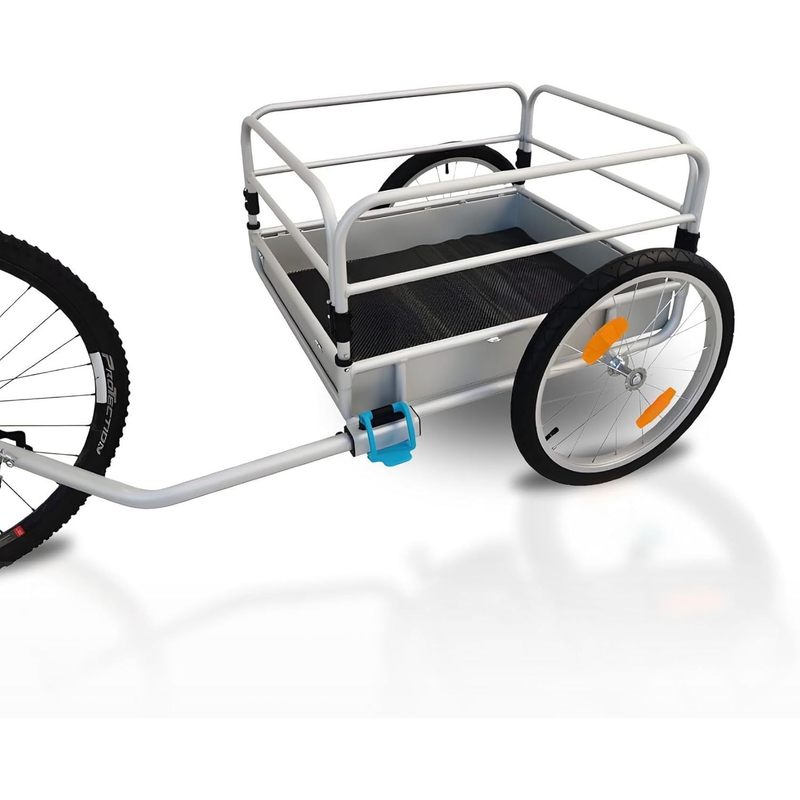 Image of Bicycle Trailer Transport Trailer Cargo Trailer - Cargo T4 - Bicycle Transport Trailer - Aluminum Tub - Aluminum Rims - - 144