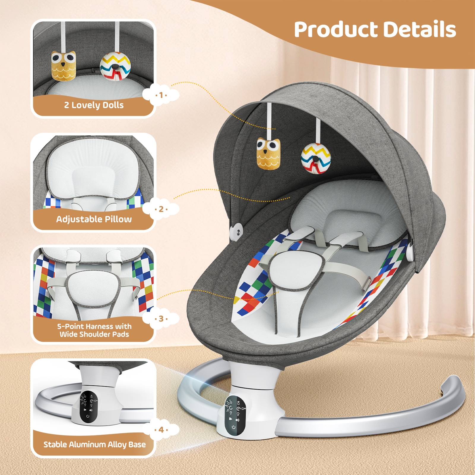 Smart Electric Baby Rocker