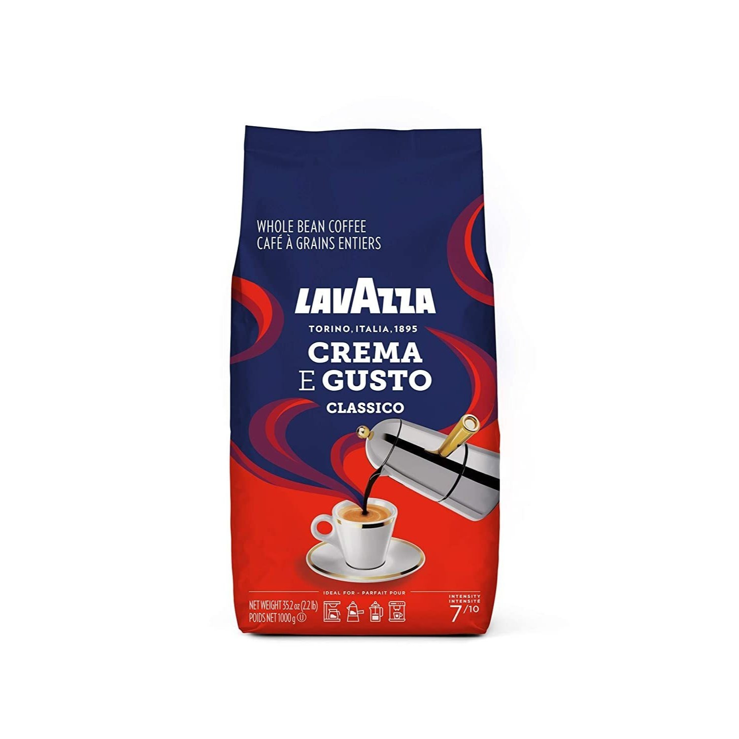 TEMU Espresso Coffee Lavazza Crema And Gusto Classico Beans 1 Kg.