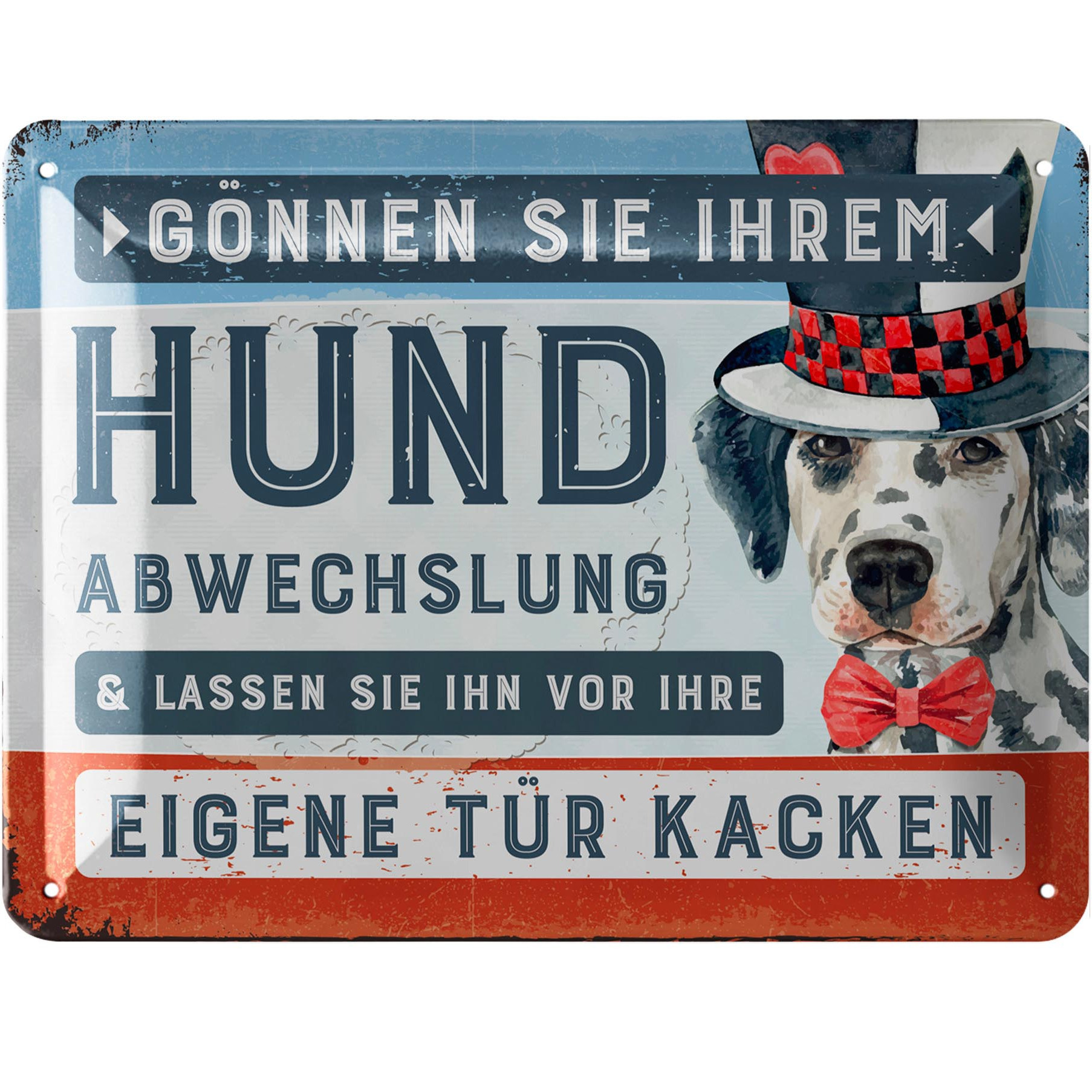 Image of Dogs Pooping Forbidden Sign - Funny "no Dog Pooping Here" Metal Sign - Tin Sign With Saying "give Your Dog And Poop At Your Own Door" - 15x20cm Classic Edition