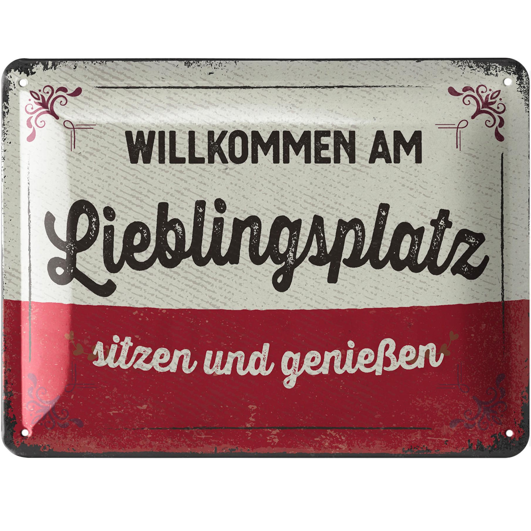 Image of Sign Spot – Metal Sign Spot, Retro Tin Sign For Garden, 15x20 Cm