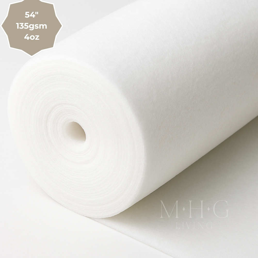 TEMU Premium Wadding Roll – 5 Metres X 54" / 138cm Width Soft Hypoallergenic Quilt Batting – Polyester For Sewing, Crafts, Upholstery – Washable