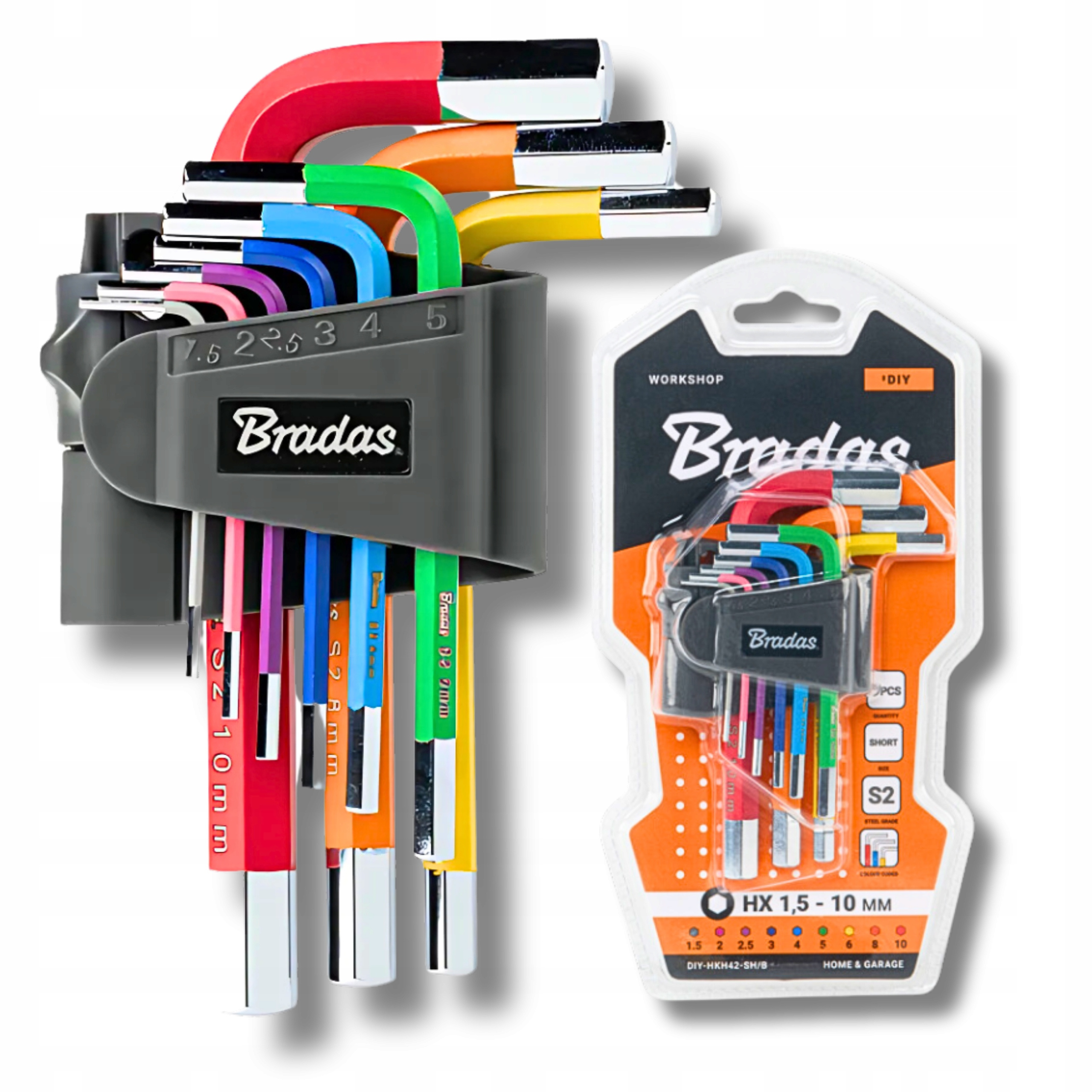 TEMU Jeu de 9 clés hexagonales 1,5 mm : Outils fiables pour les passionnés de bricolage et les . Fabriqués en acier durable pour une de vie et une