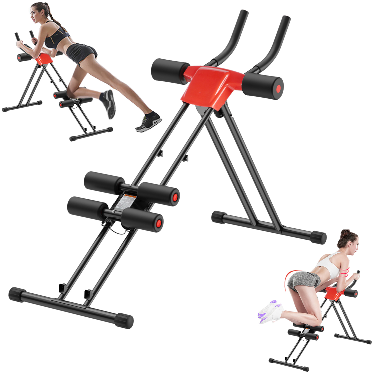 TEMU Multifunctional Abdominal Exercise Equipment, Foldable Waist Shaping Machine, Adjustable Training Fitness Equipment, Portable Home Gym Workouts