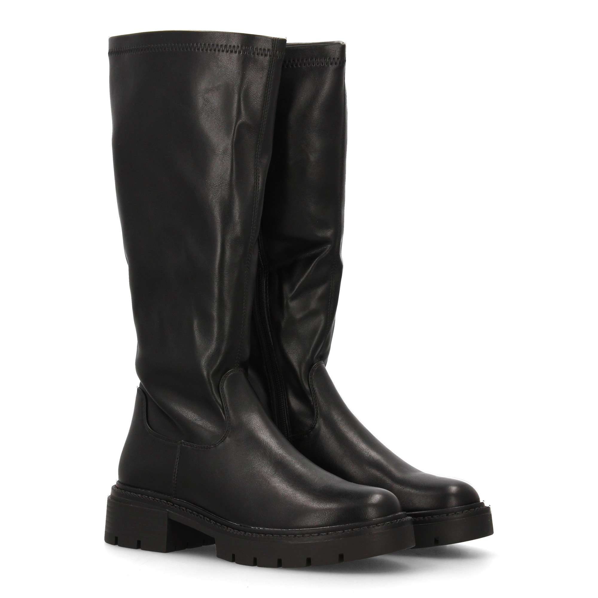 Image of High Heels For Women With Comfortable Platform. Zipper Closure And Smooth Print. Ideal For -winter Season.