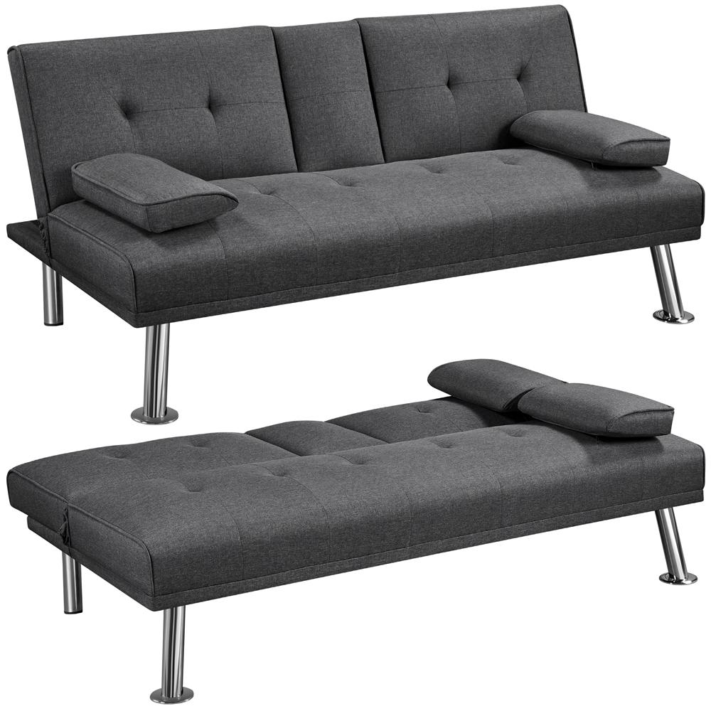 Costoffs Foldable Sofa Bed Couch With Sleeping Function Sofa With Large Lying Area Living Room/bedroom//