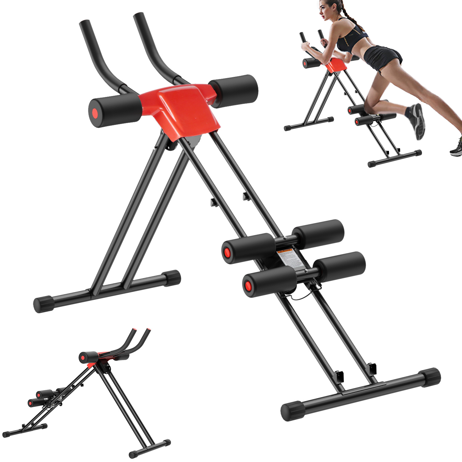 TEMU Abdominal Trainer, Foldable Abdominal Training Device, Adjustable , Fitness Abdominal Machine Home Gym Equipment For Home Men Women, Provides