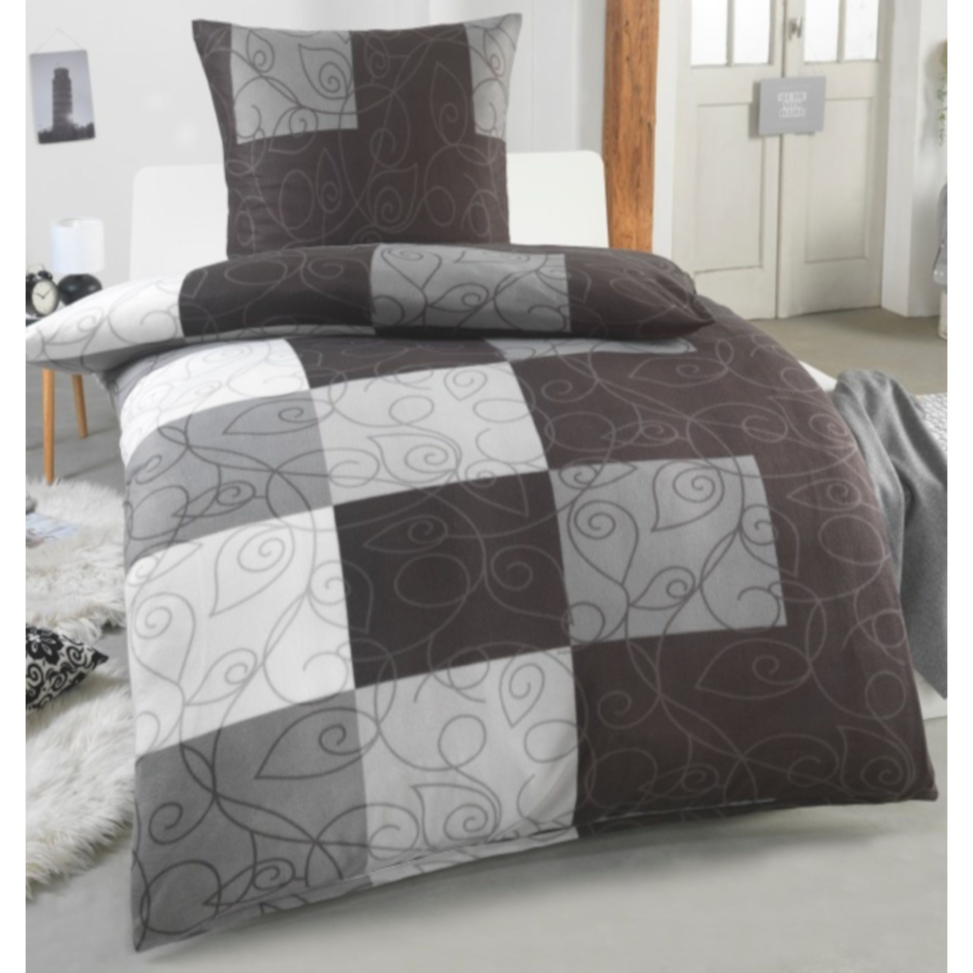Fleece Bedding - & Warm, Thermo Winter Duvet Cover & Pillowcase With Zipper, Washable At 60° C, -friendly - Set Sizes: 135×200 + 80×80 | 155×220 + 80×80 | 200×200 + 2× 80×80