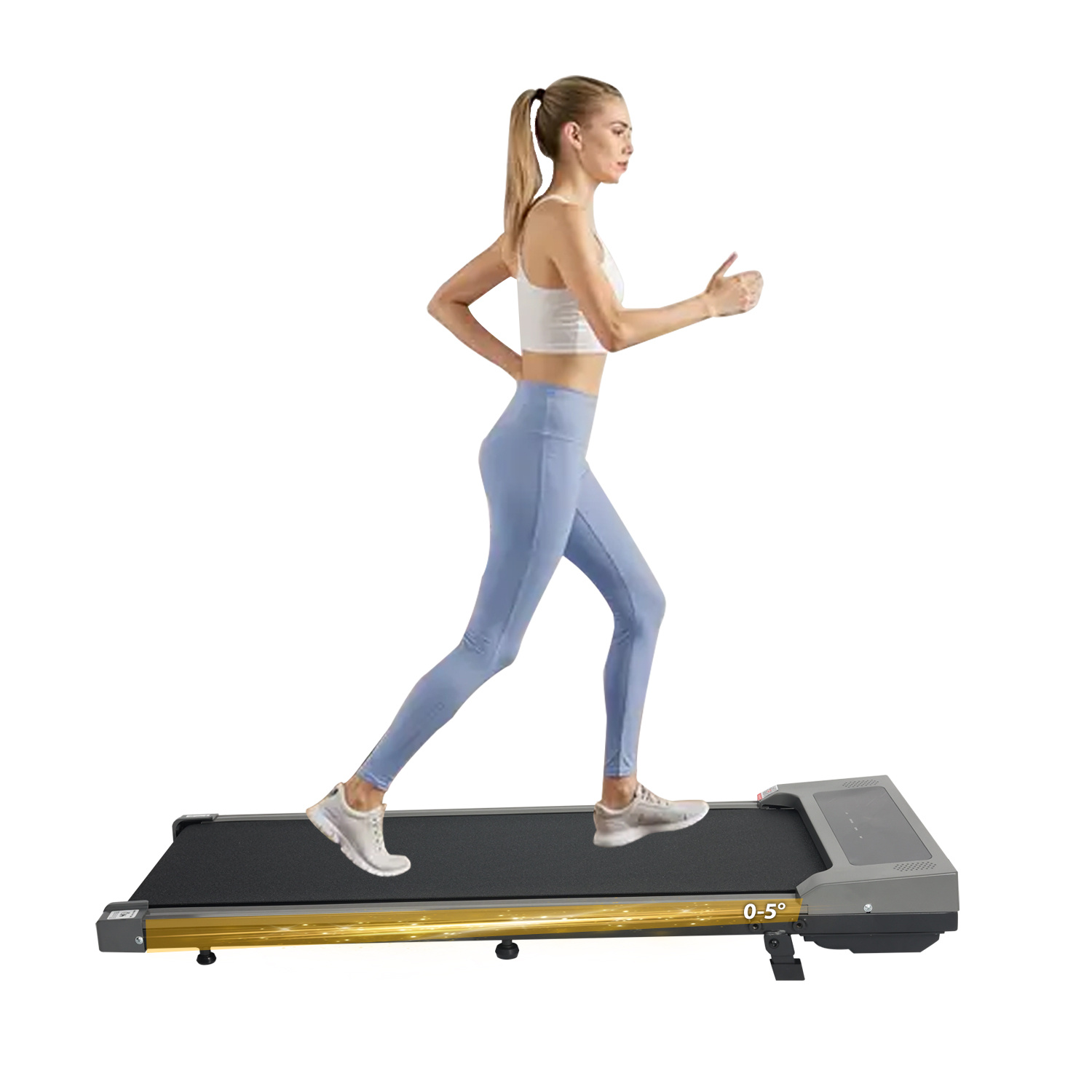 TEMU Treadmills For Home Foldable Running Machine With Remote Control Folding Indoor Fitness Exercise With Incline Bluetooth Remote Control