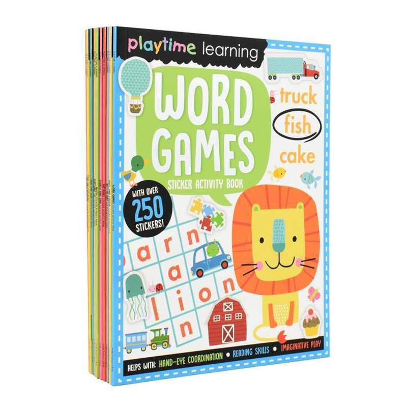 Playtime Learning Sticker Activity 10 Book Collection Set