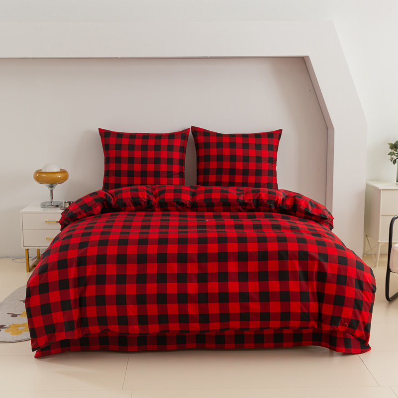 TEMU Ensemble de literie élégant dans une couleur tendance qui va révolutionner votre chambre ! comprend : 1 housse de couette + 2 taies d'oreiller (