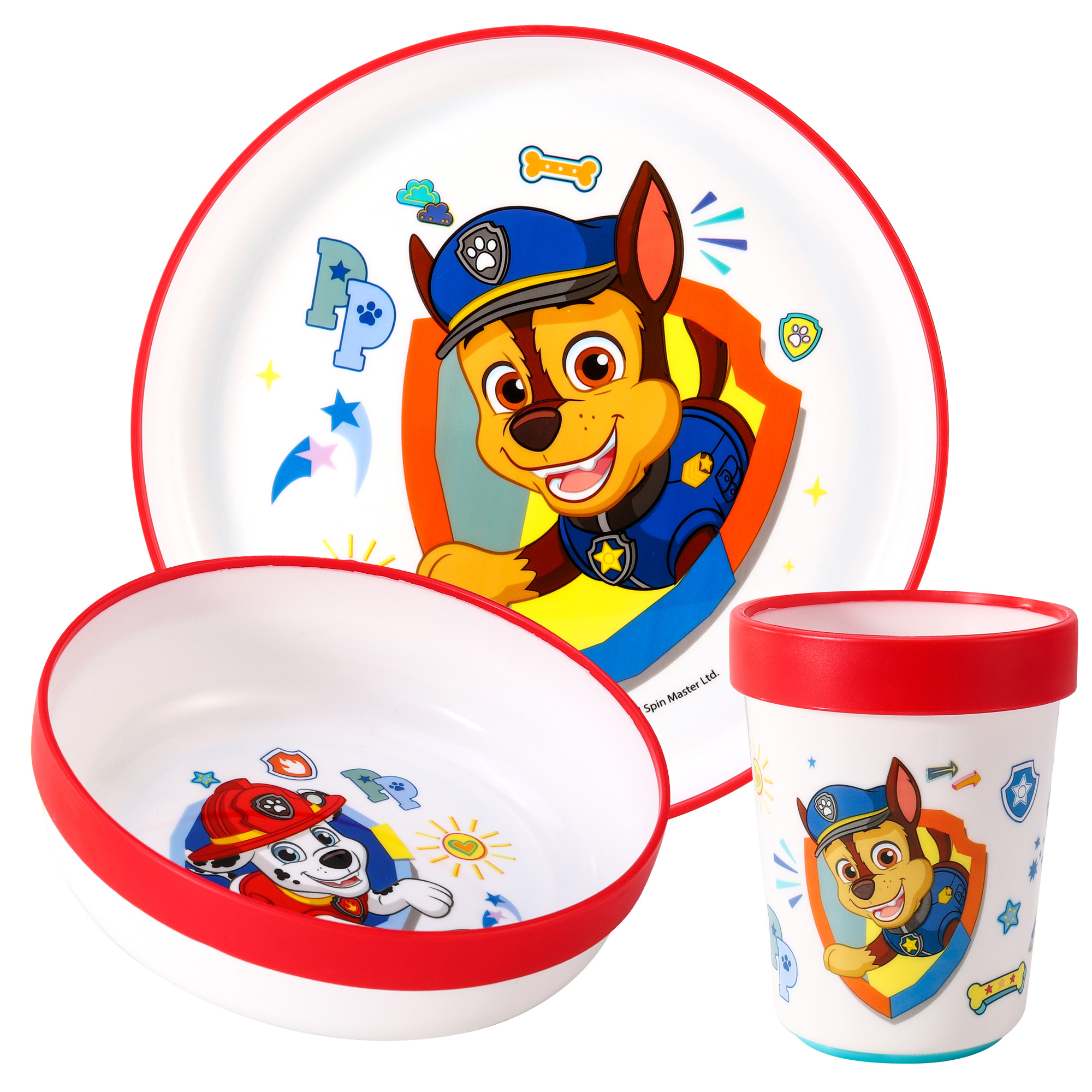TEMU Boy 3pcs Premium Kids Dinner Tableware Set Plate, Bowl & Tumbler, Bpa Free