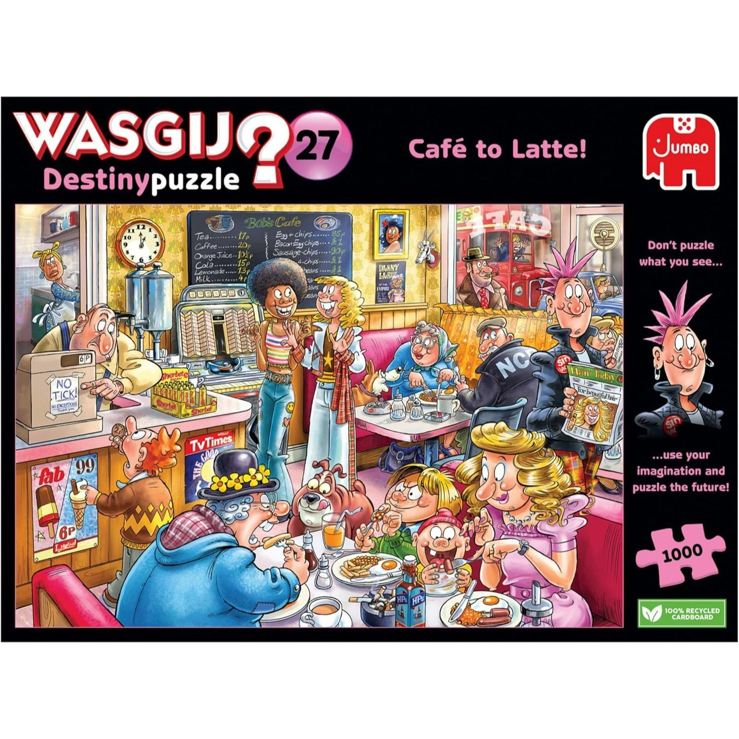 TEMU 27, Café To Latte! 1000-piece Jigsaw Puzzle For Adults - Colorful, Challenging & Brain-teasing Adult Puzzle - Puzzle The Future