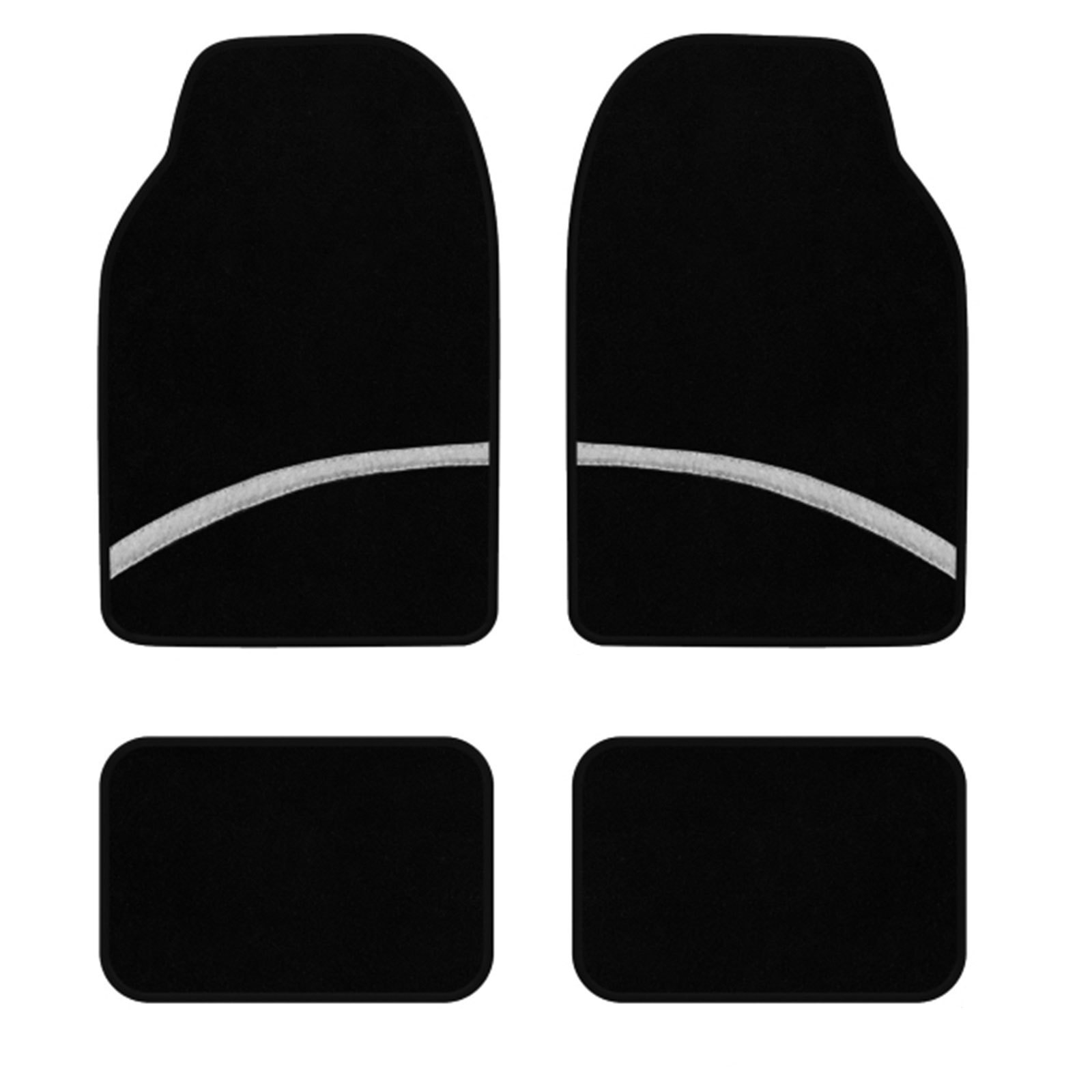 TEMU Alfombra coche,Juego 4 de Alfombrillas Universales para coche, accesorios para el interior,Antideslizantes-4 Piezas