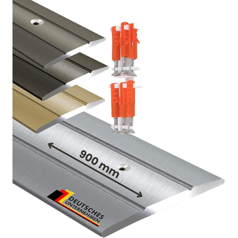 TEMU Floordirekt Transition Profile Firm - Pre-drilled Transition Strip Between Floor Coverings - 36 Mm Width - Cover Strip For , Laminate, Pvc Or