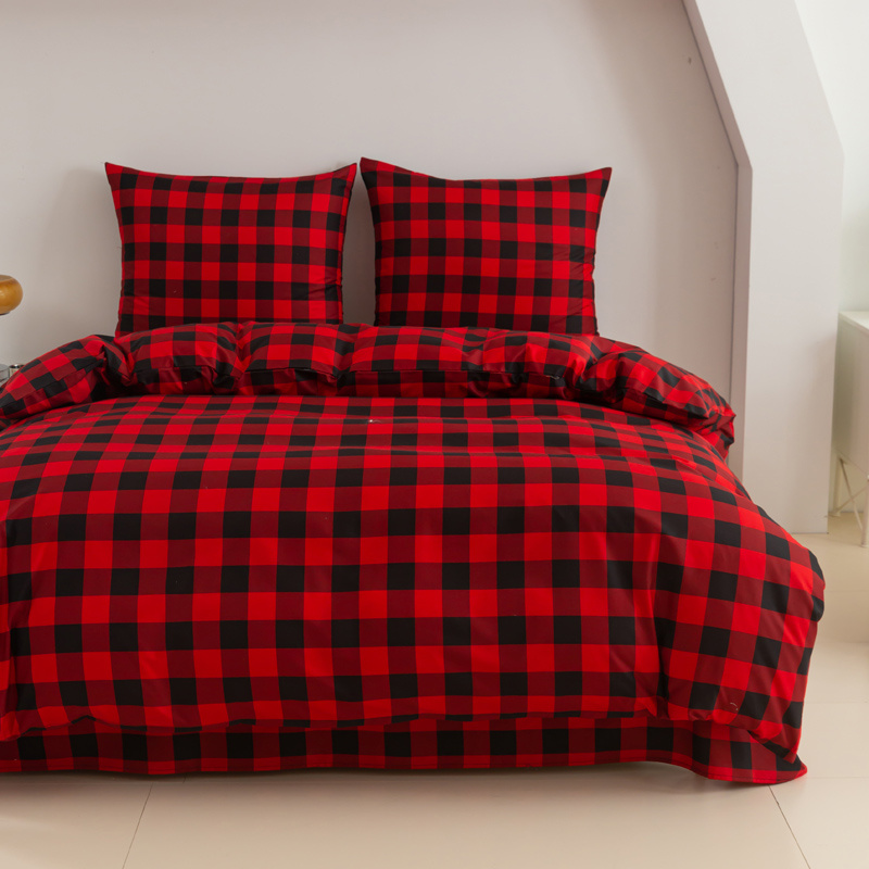 TEMU Stilvolles Bettwäsche-Set in trendiger Farbe, um Ihr Schlafzimmer zu verwandeln! Enthält: 1 Bettbezug + 2 Kissenbezüge (ohne Füllung). Weicher,