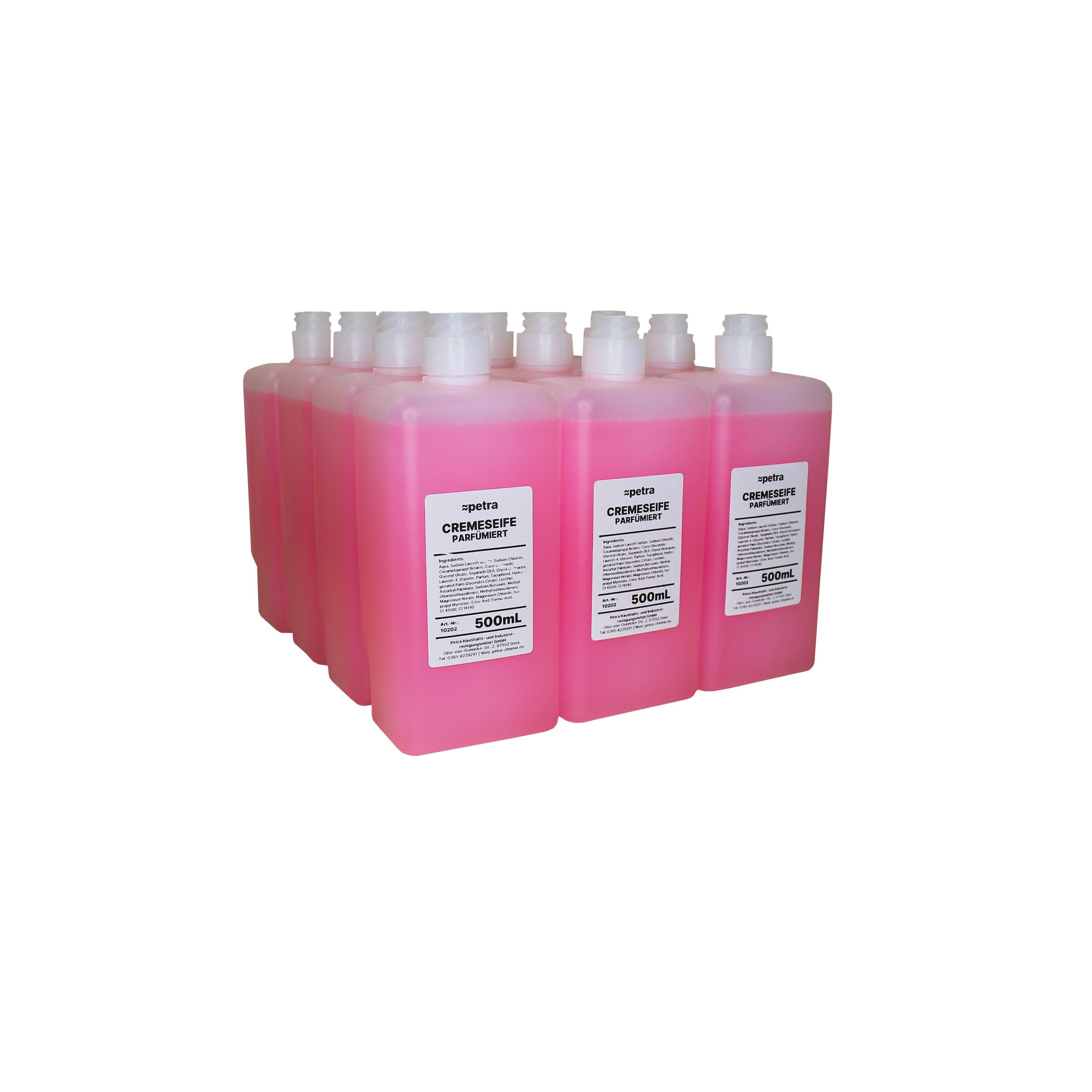 Image of Rosa Scented Soap Cream, Refill Soap For Cws Dispenser Systems, Replica For Classic Line 463, 464, 467, Floral Fragrance, 12 X 500 Ml