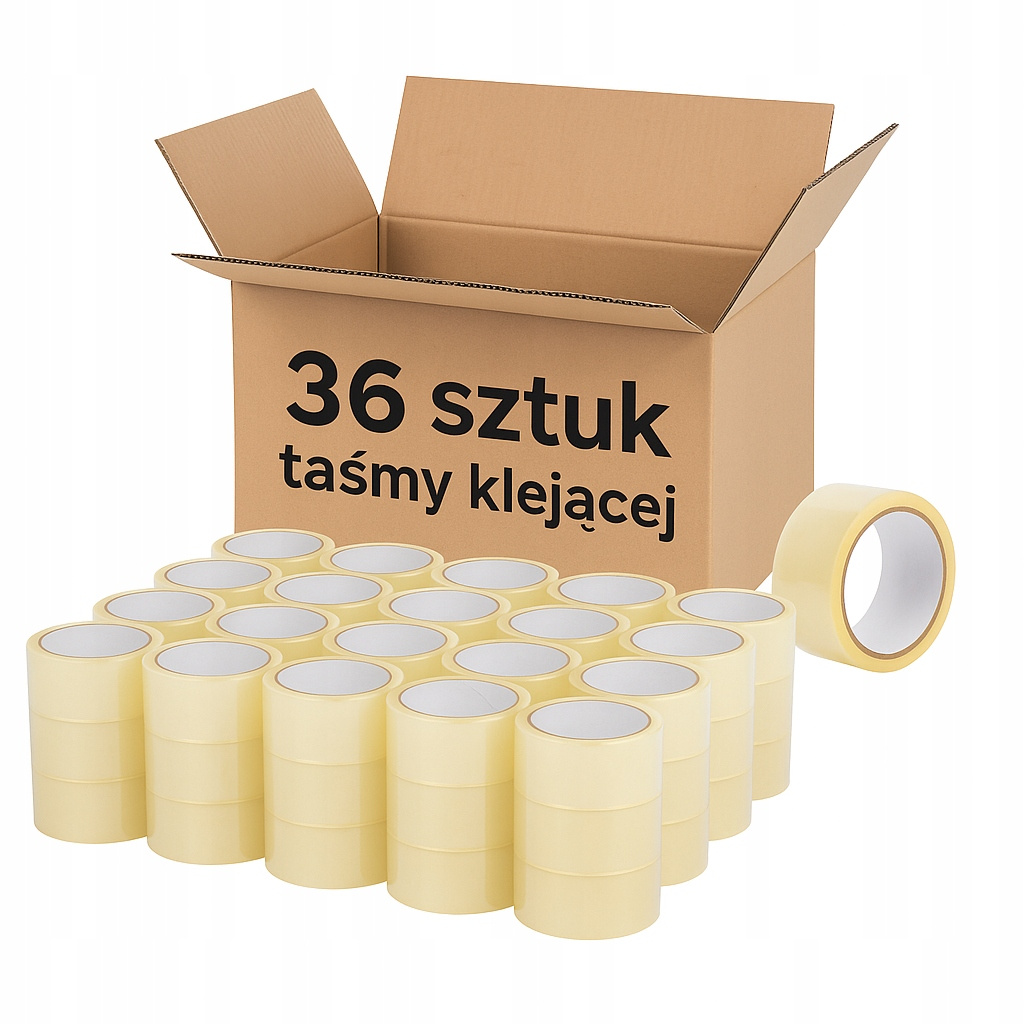 TEMU Adhesive Packing Tape 48/50y, Clear Strong Acrylic Tape, 36pcs