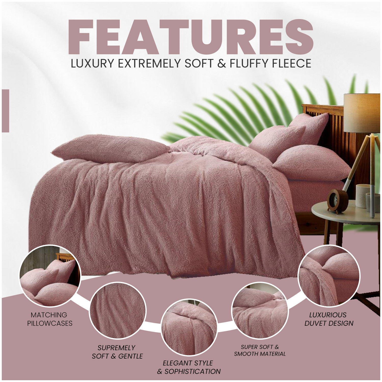 Teddy Bear Fleece Duvet Cover Set | Single Double King Size Bedding | Super Soft Plush Quilt Cover with Pillowcases | Warm Cosy Thermal Fluffy Set for Cold Nights | Easy Care & Durable Comfort | Luxury Teddy Fleece Bed Cover for Bedroom Warmth & Style | Fast Dispatch | Local Warehouse