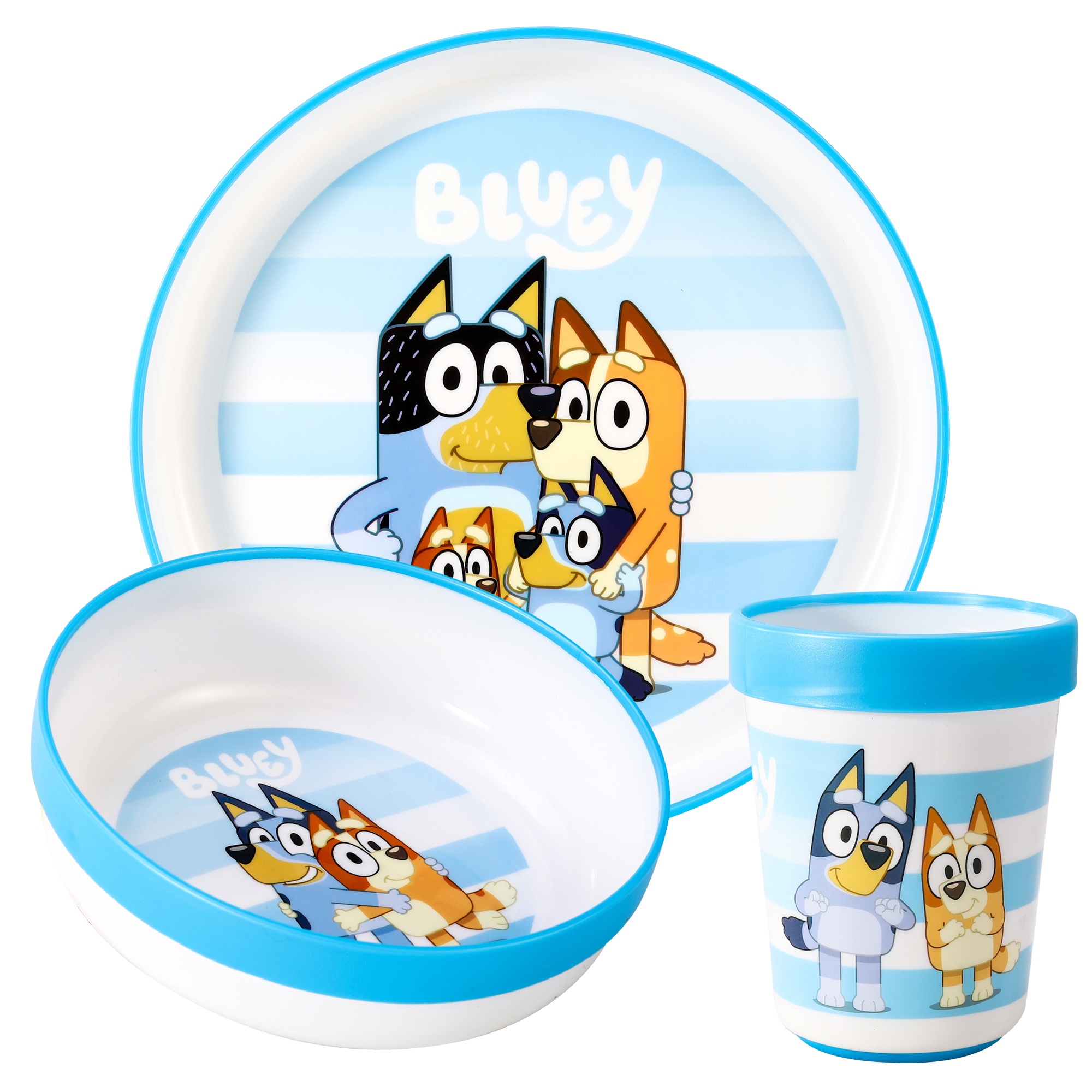 TEMU 3pcs Premium Kids Dinner Tableware Set Plate, Bowl & Tumbler, Bpa Free