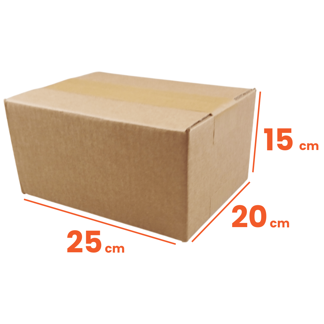 Image of Cardboard Boxes 25x20 Cm - Height From 5 To 20 Cm: Set Of 10 Pieces, Single Wave - Small Boxes For Shipping, Packaging, E-commerce, Gifts -