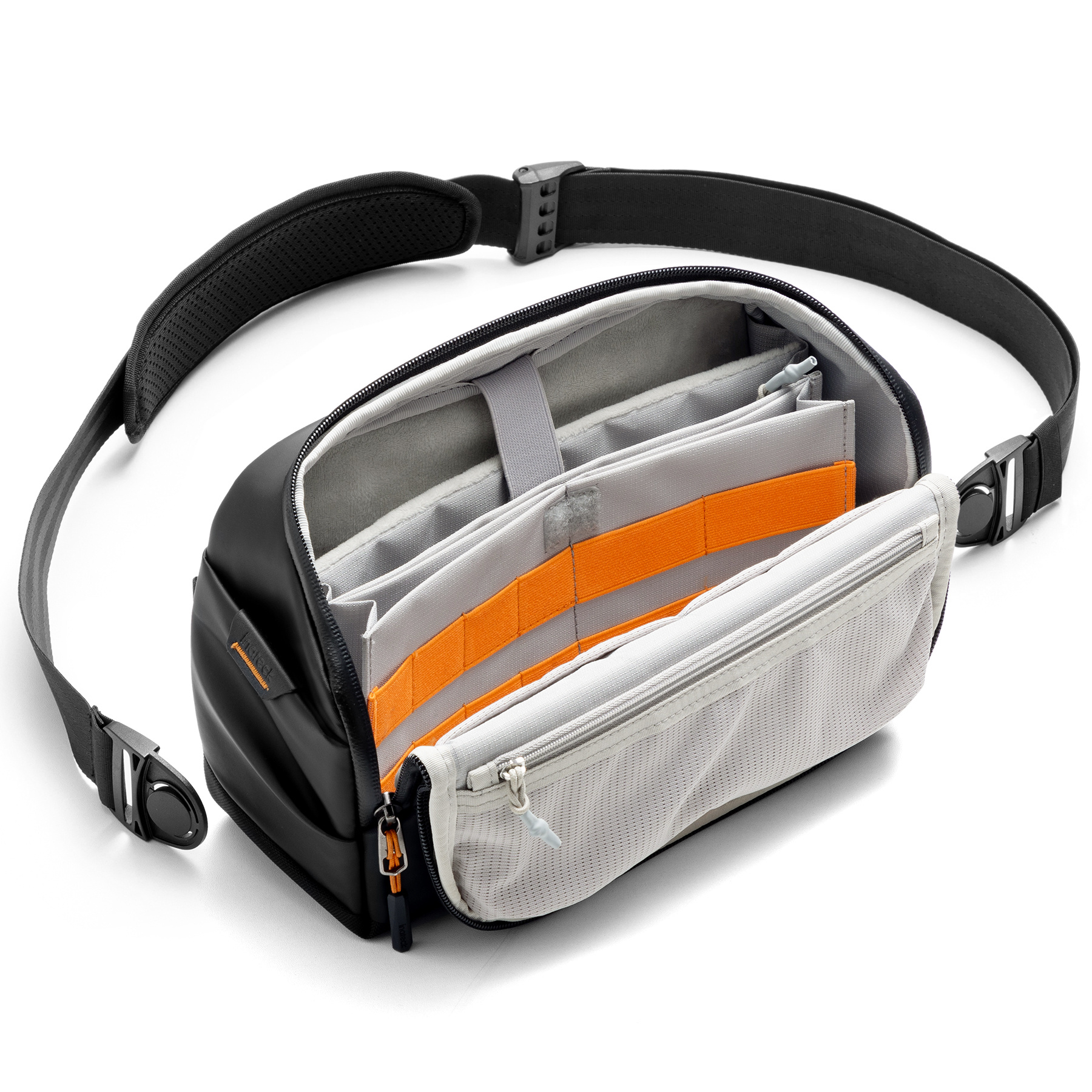 E-shop Inateck Sling Bag X-, 4L Umhängetasche Herren Crossbody Bag Messenger Bag für Kurztrips, Schwarz