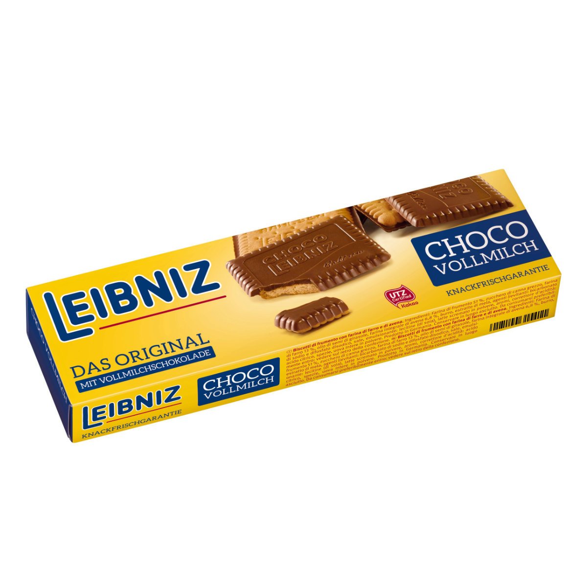 Leibniz The Original Butter Biscuit With Crunchy Whole Milk Chocolate 125g