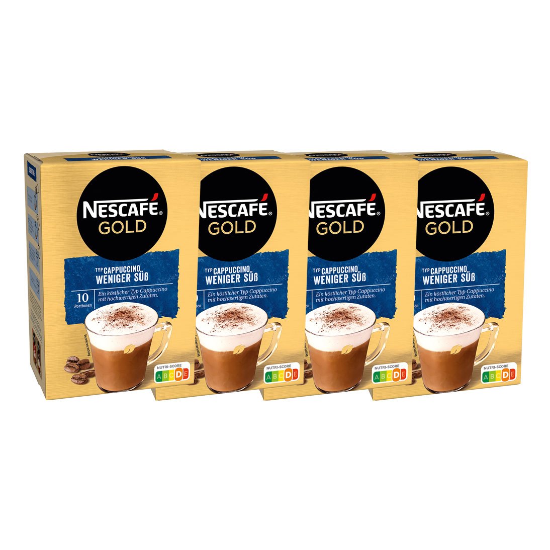 Nescafe Type Cappuccino Less Sweet Soluble In Portion Pouch 4-pack