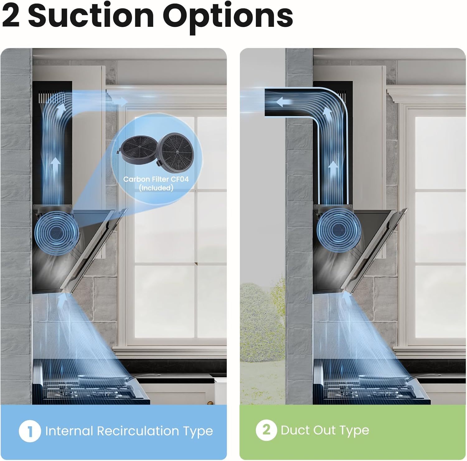 Midea COMFEE' 60cm Angled Cooker Hood (Black) – A++ Energy Class Tempered Glass Extractor with Touch Screen, LED, Recirculating & Ducting System, Wall-Mounted Kitchen Fan, Great for Home Cooking Spaces