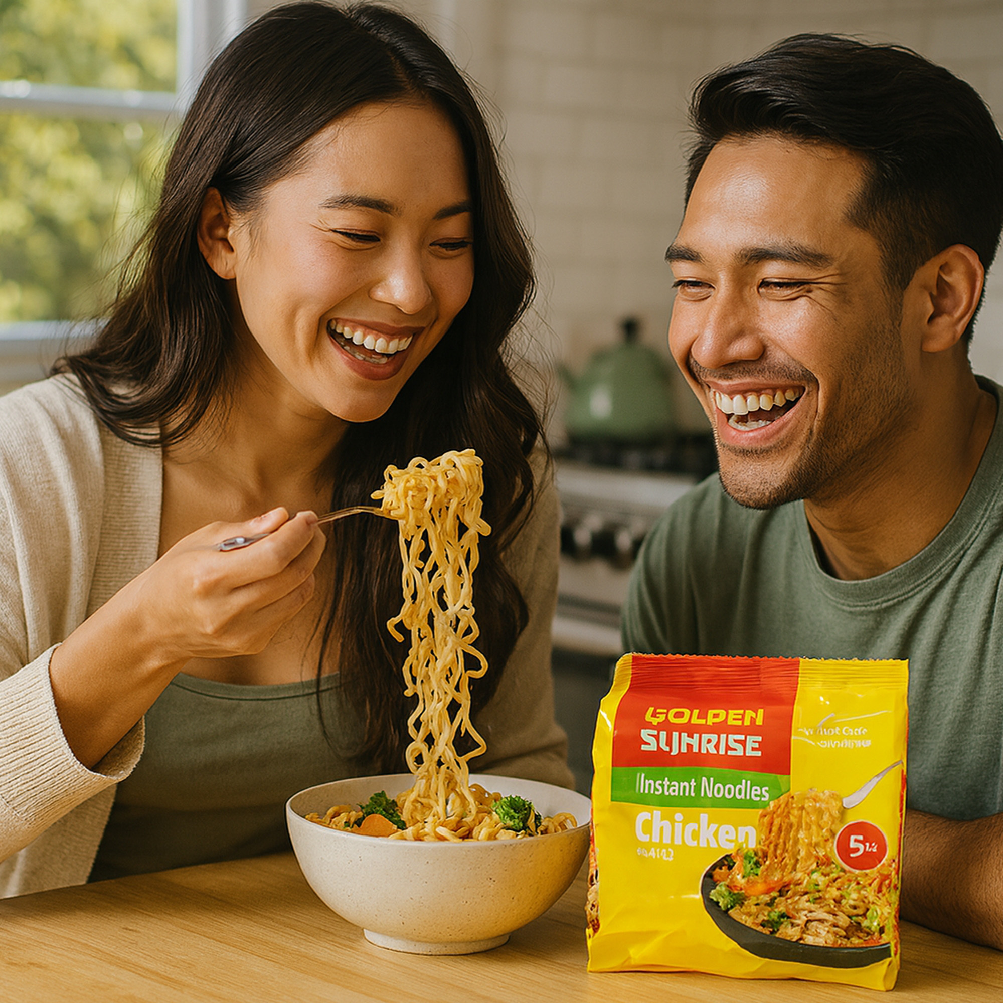 Chicken Flavour Instant Noodles 5 Pack, Quick Cook Ramen
