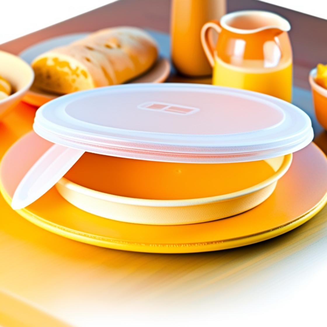 TEMU Boîte de Conservation Ronde 31 cm pour , et Pizza avec Couvercle - Couleur Aléatoire