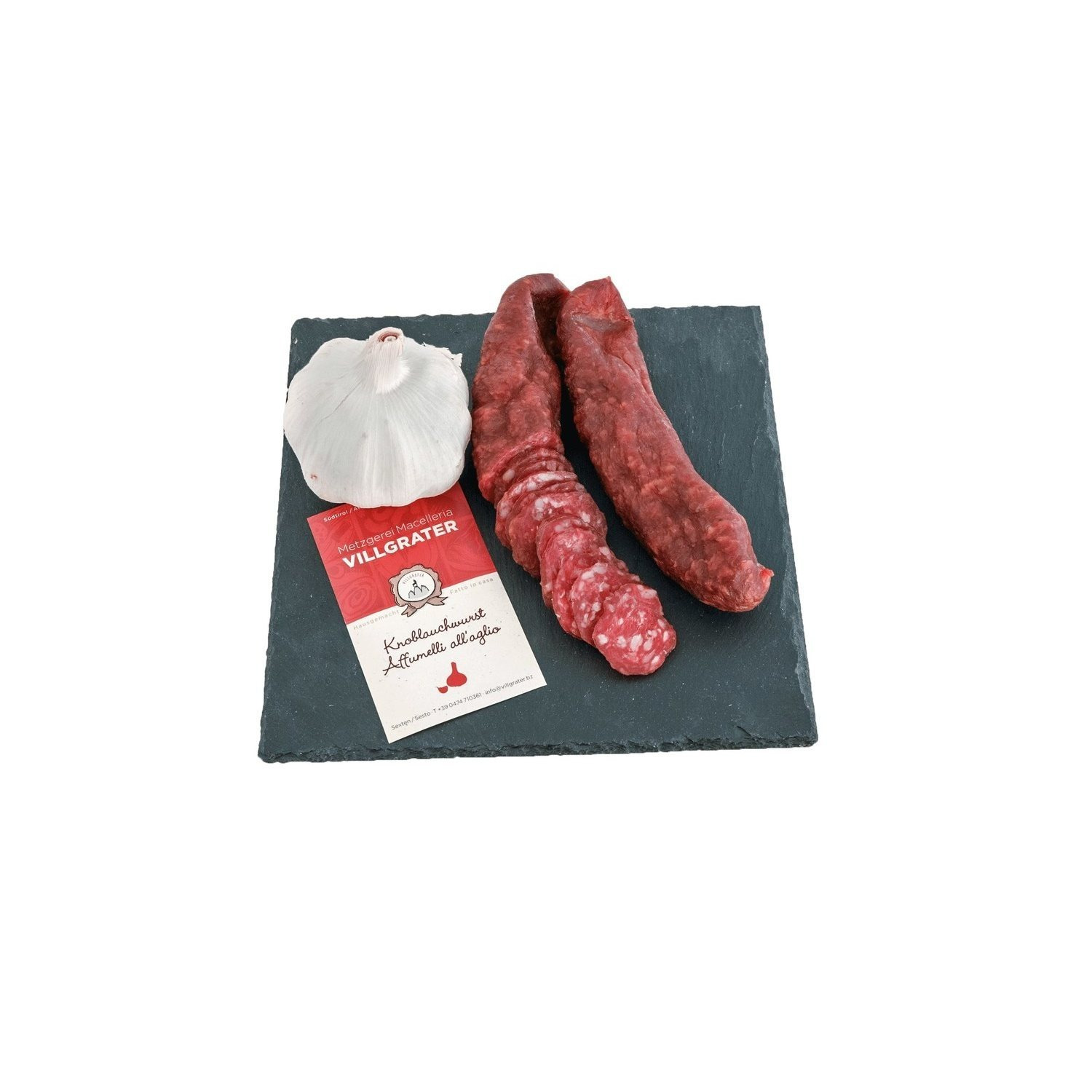 South Tyrolean Garlic Sausage Villgrater, Approx. 220g