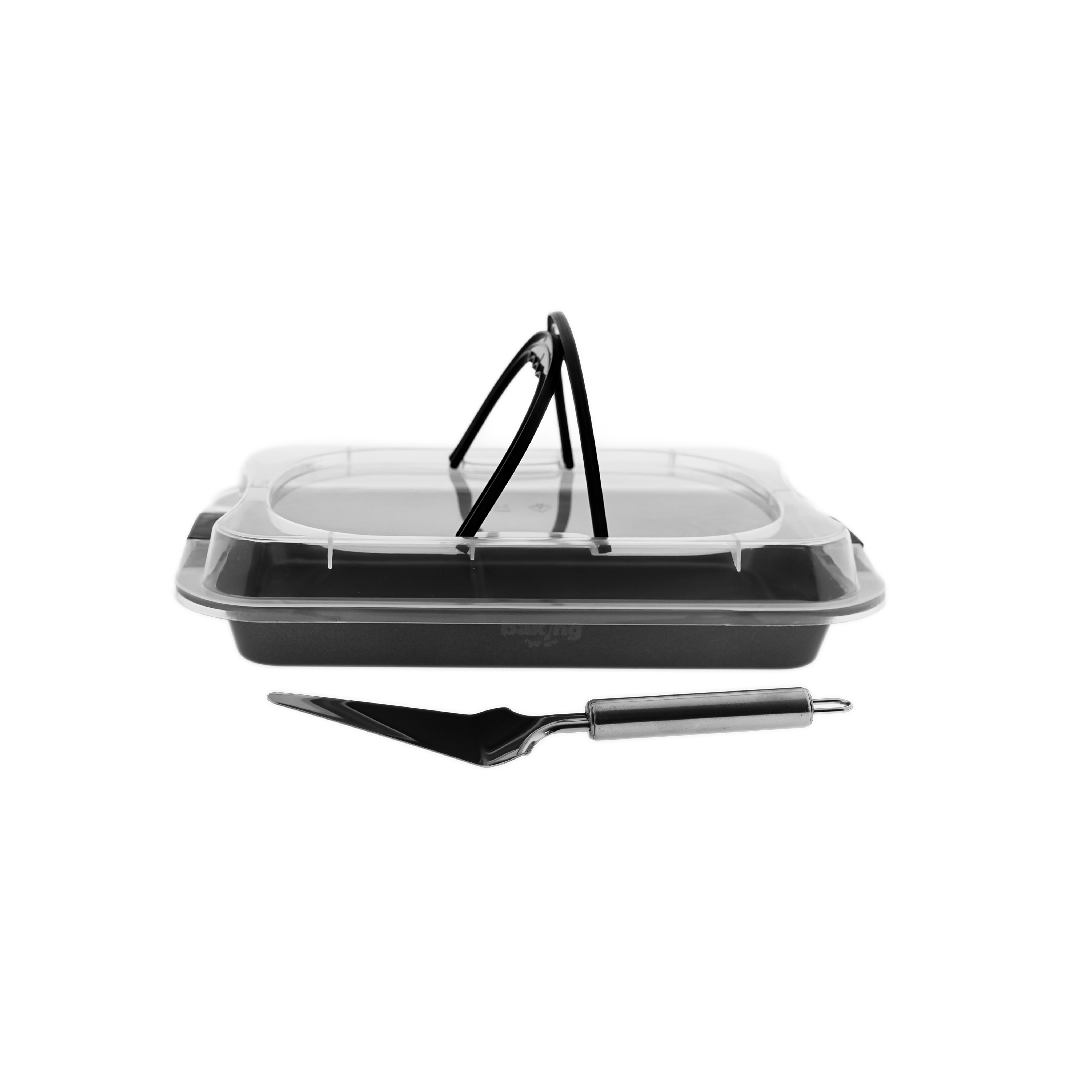 Cake Transport Box With Carrying Handle And Cake Lifter