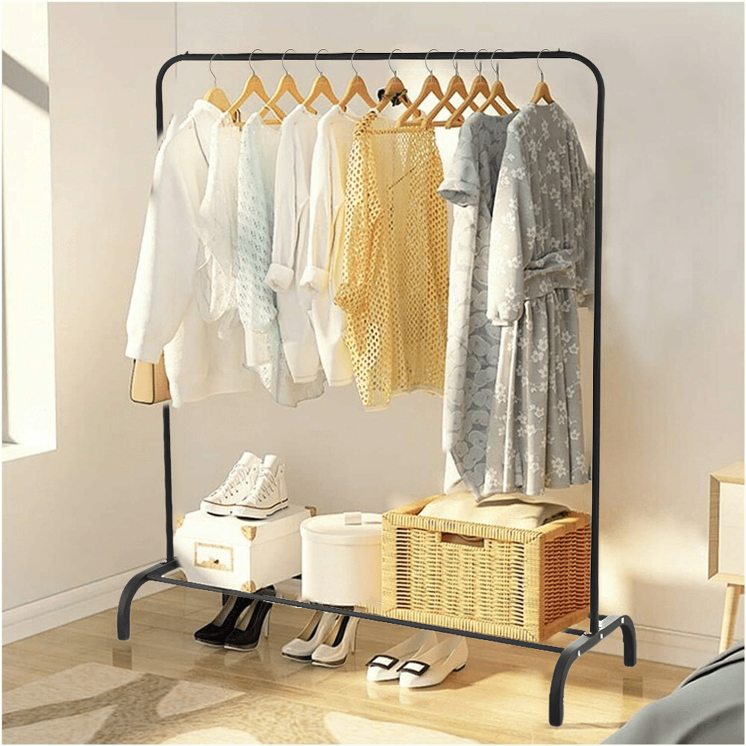 heavy duty clothes rails for bedroom metal clothes racks for bedroom storage 35kgs capacity clothes hanging rails free standing clothes rails single