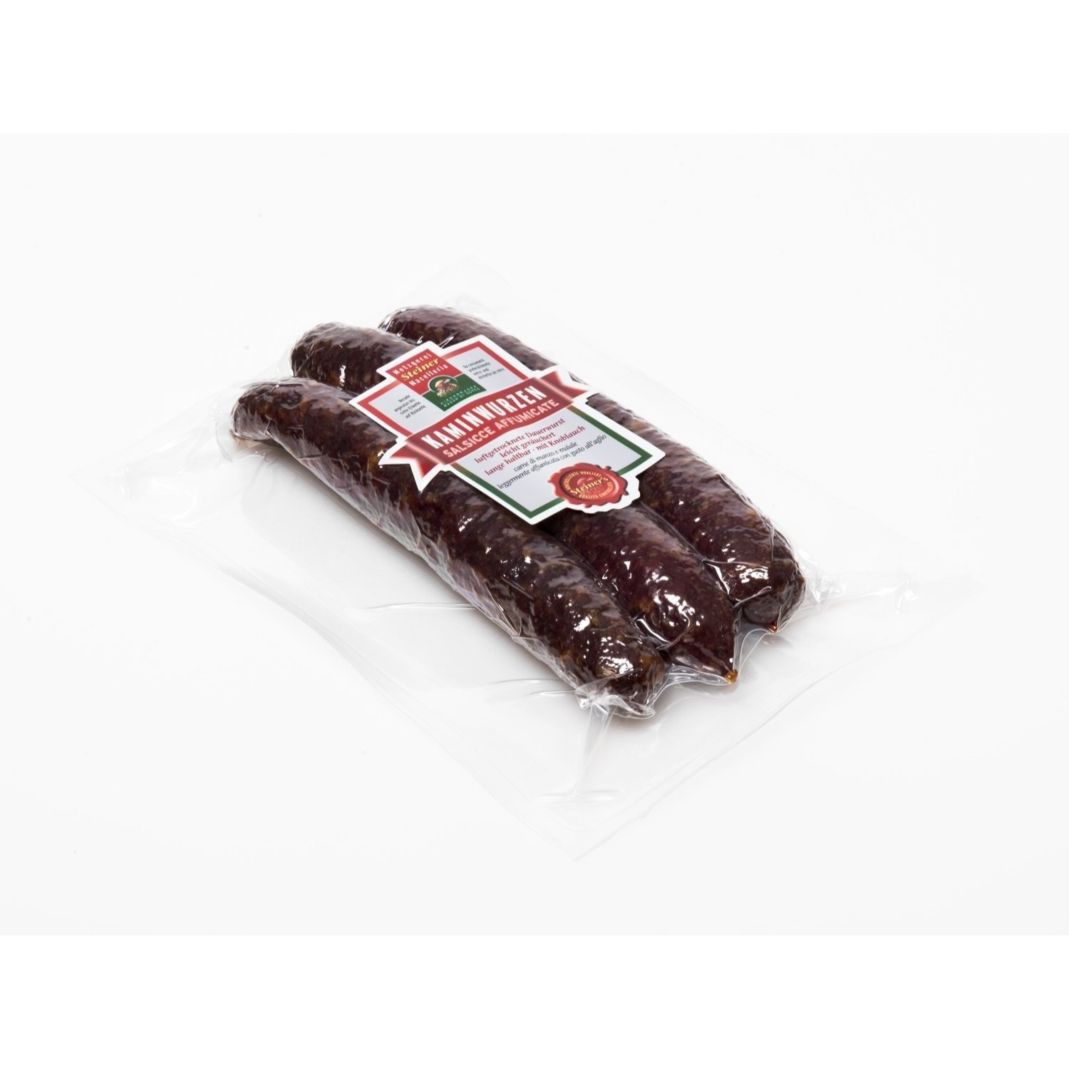Smoked Kaminwurzen Sausages By Steiner - 3 Pieces, Approx. 200g